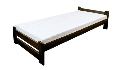 Postel Eda 90x200 cm, odstín ořech + postelový laťkový rošt + matrace Medical