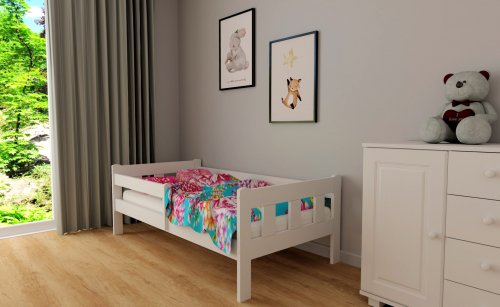Postel Marek 160x80 cm + rošt bílá