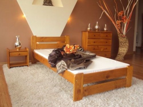 Postel Nero 90x200 cm + rošt olše