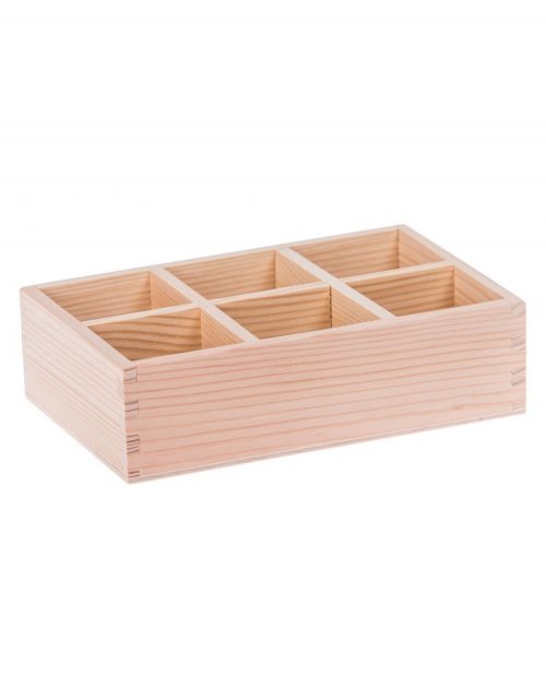 Praktický dřevěný organizér 19x12x5,5 cm