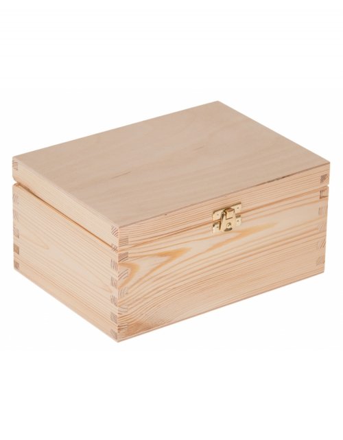 Přírodní dřevěná dárková krabička 22x16x10 cm