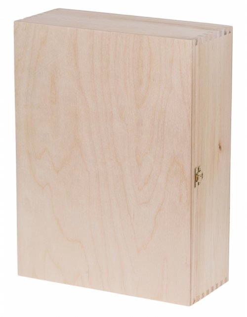 Přírodní dřevěná dárková krabička 40x30x13,5 cm