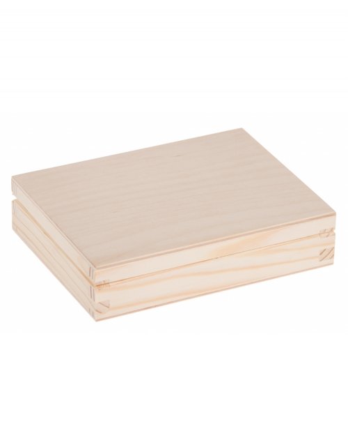 Přírodní dřevěná krabička 16x12,5x4 cm