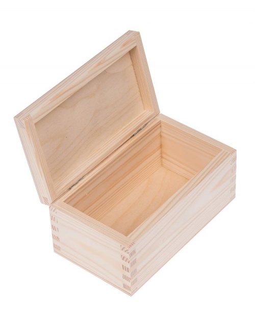 Přírodní dřevěná krabička 16x9x8 cm
