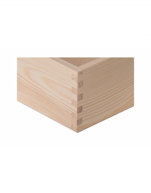 Přírodní dřevěná krabička na vizitky 7x10x3,5 cm