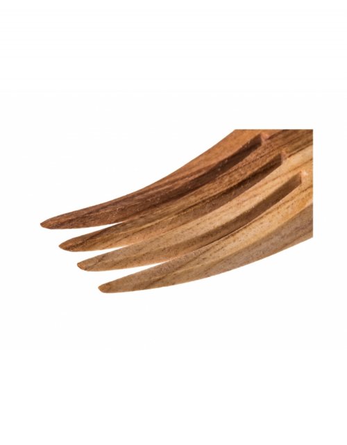 Přírodní dřevěná vidlička 4-zubá 24 cm, třešeň