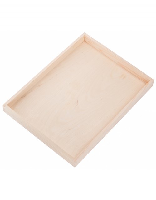 Přírodní dřevěný podnos na servírování 40x30 cm