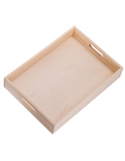 Přírodní dřevěný tác 35x25 cm