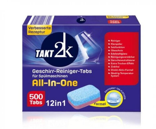 Tablety do myčky 500 ks MEGA BALENÍ (1,39 Kč/ks)