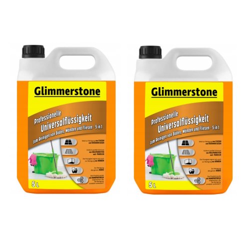 Tekutý čisticí prostředek na podlahy a keramické obklady Glimmerstone, objem 2 x 5l