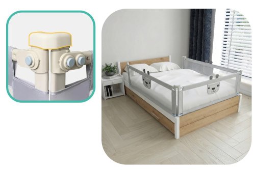 Zábrana na postel Teddy 200 cm AKCE