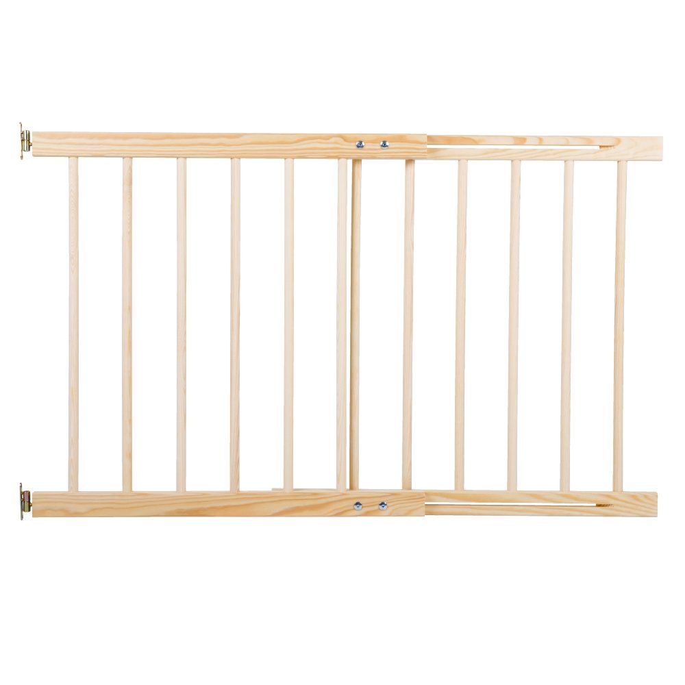Dřevěná bezpečnostní zábrana, příčková branka k vymezení prostoru v domácnosti, rozpětí délky 72-122 cm, výška 68 cm