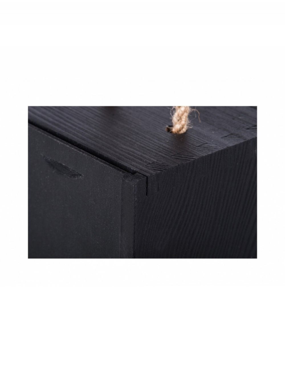 Dřevěná dárková kazeta na alkohol 36x11x11 cm, barva černá