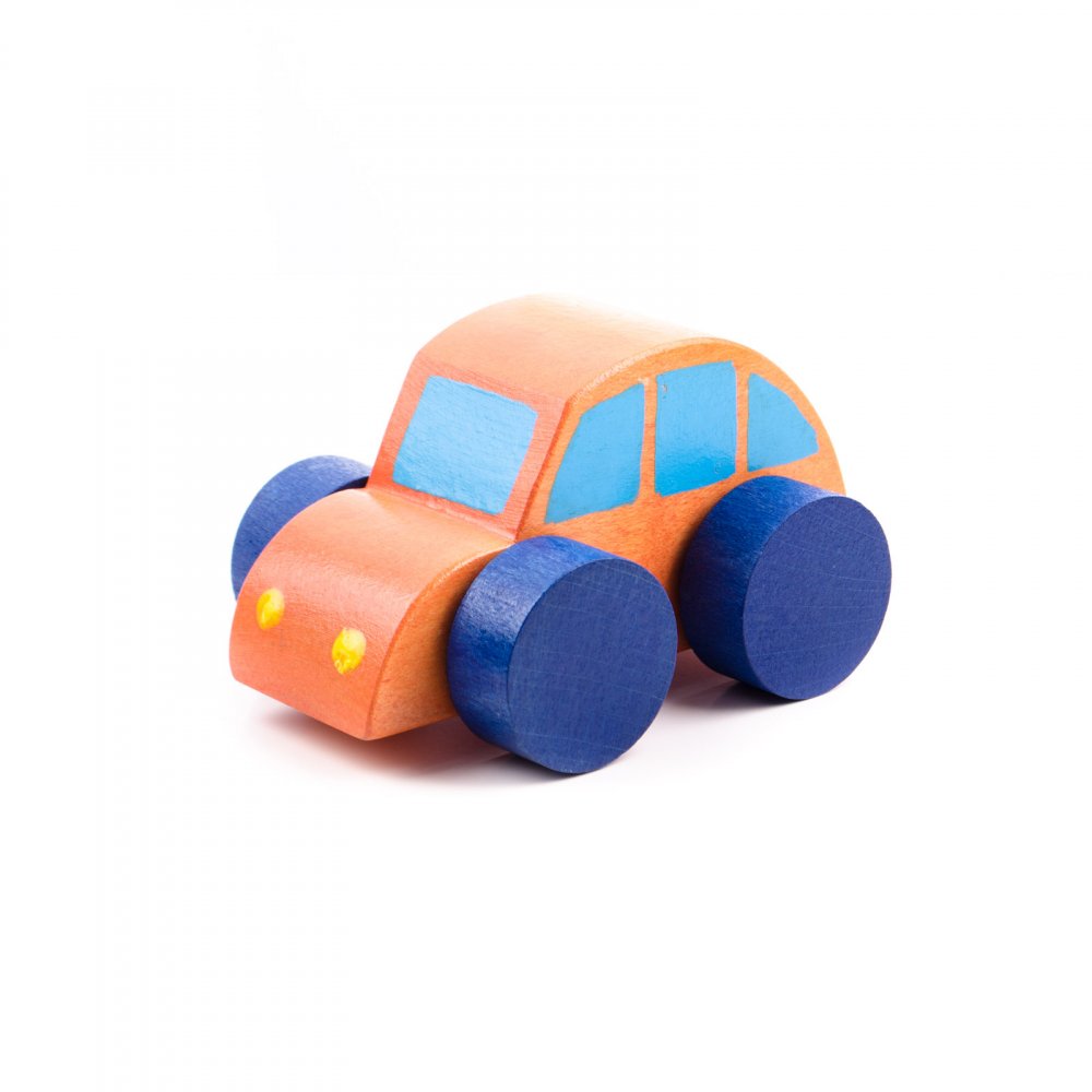 Dřevěná dětská hračka AUTÍČKO BEETLE oranžové