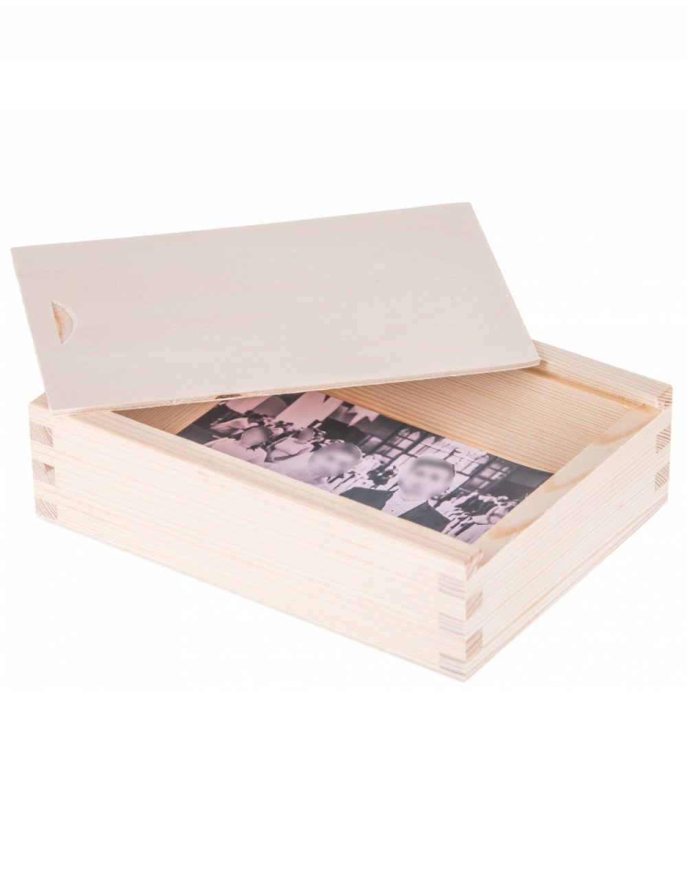 Dřevěný box na fotky 19x14x5 cm Dřevěný box na fotky 19x14x5 cm