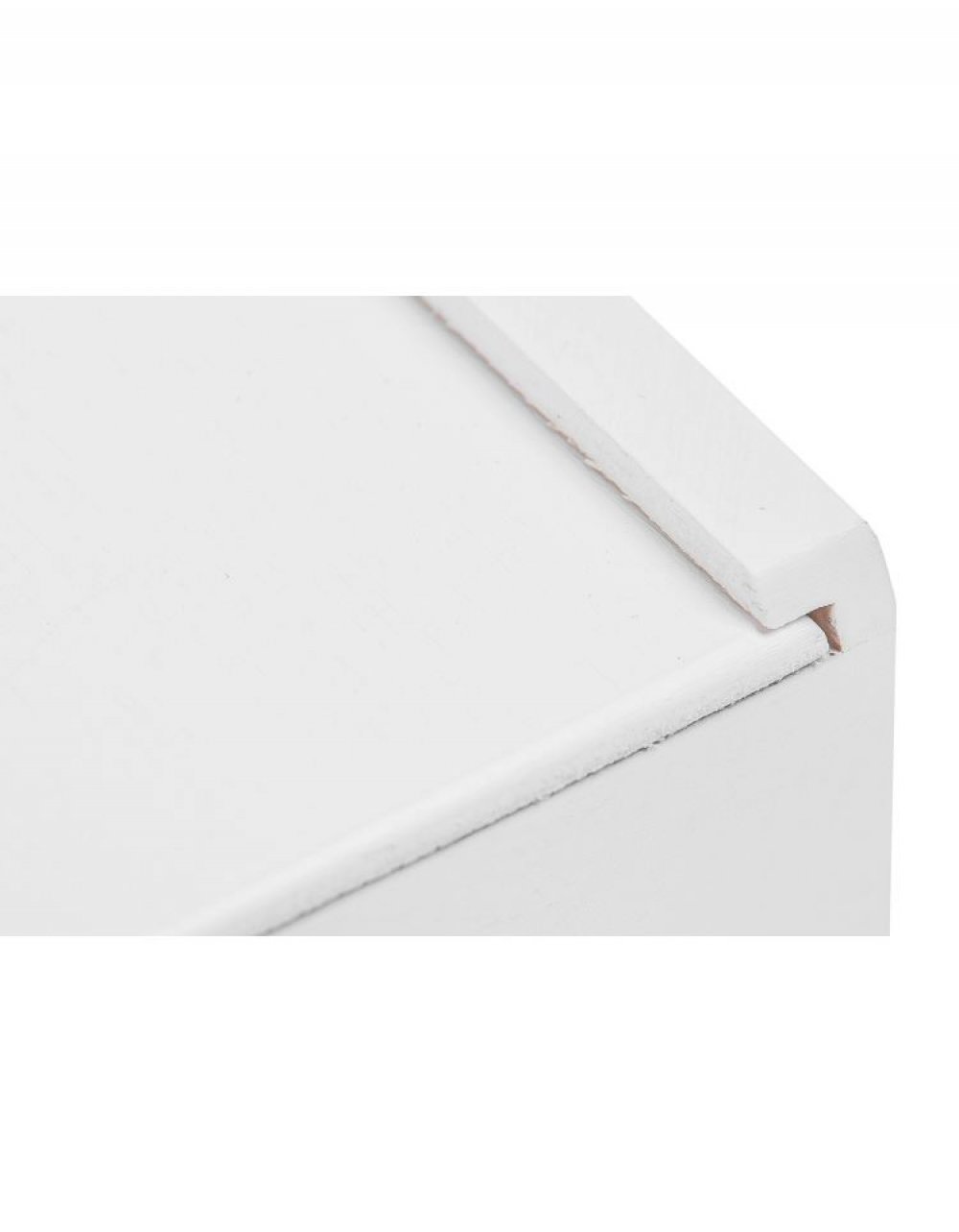 Dřevěný box na fotky a USB Flash disk, 19x19x5 cm, bílá