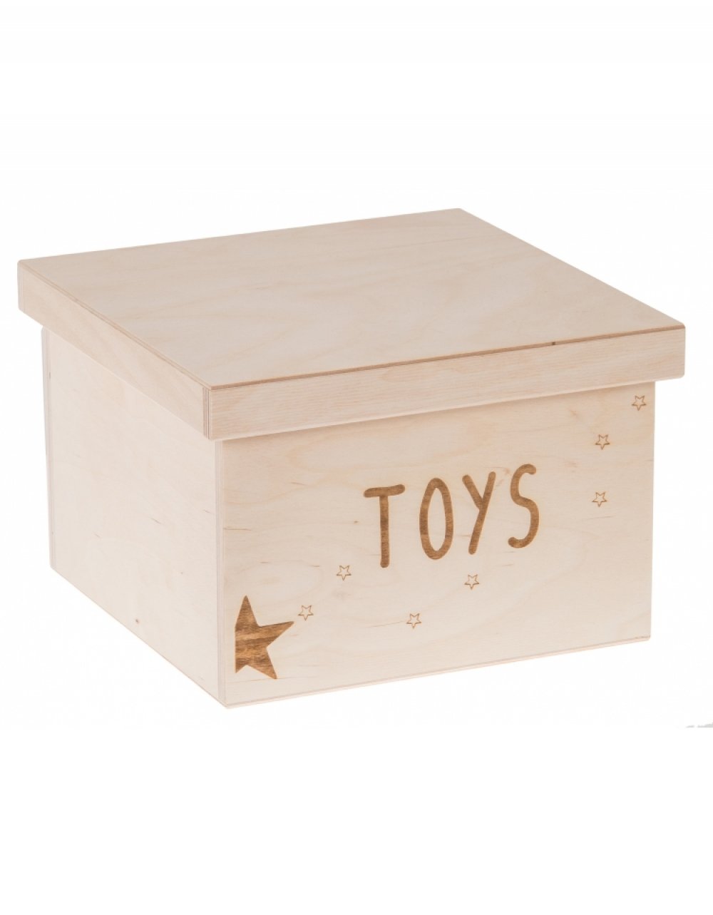 Dřevěný box na hračky TOYS, 20x20x15 cm