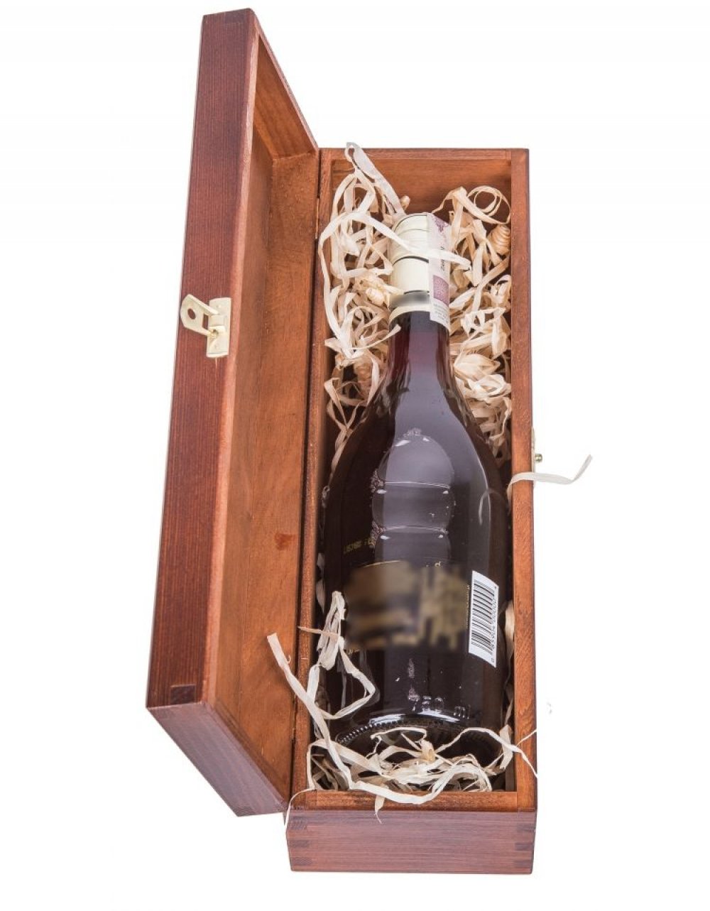 Dřevěný dárkový box na alkohol 36x11x10 cm, barva ořechová Dřevěný dárkový box na alkohol 36x11x10 cm, barva ořechová