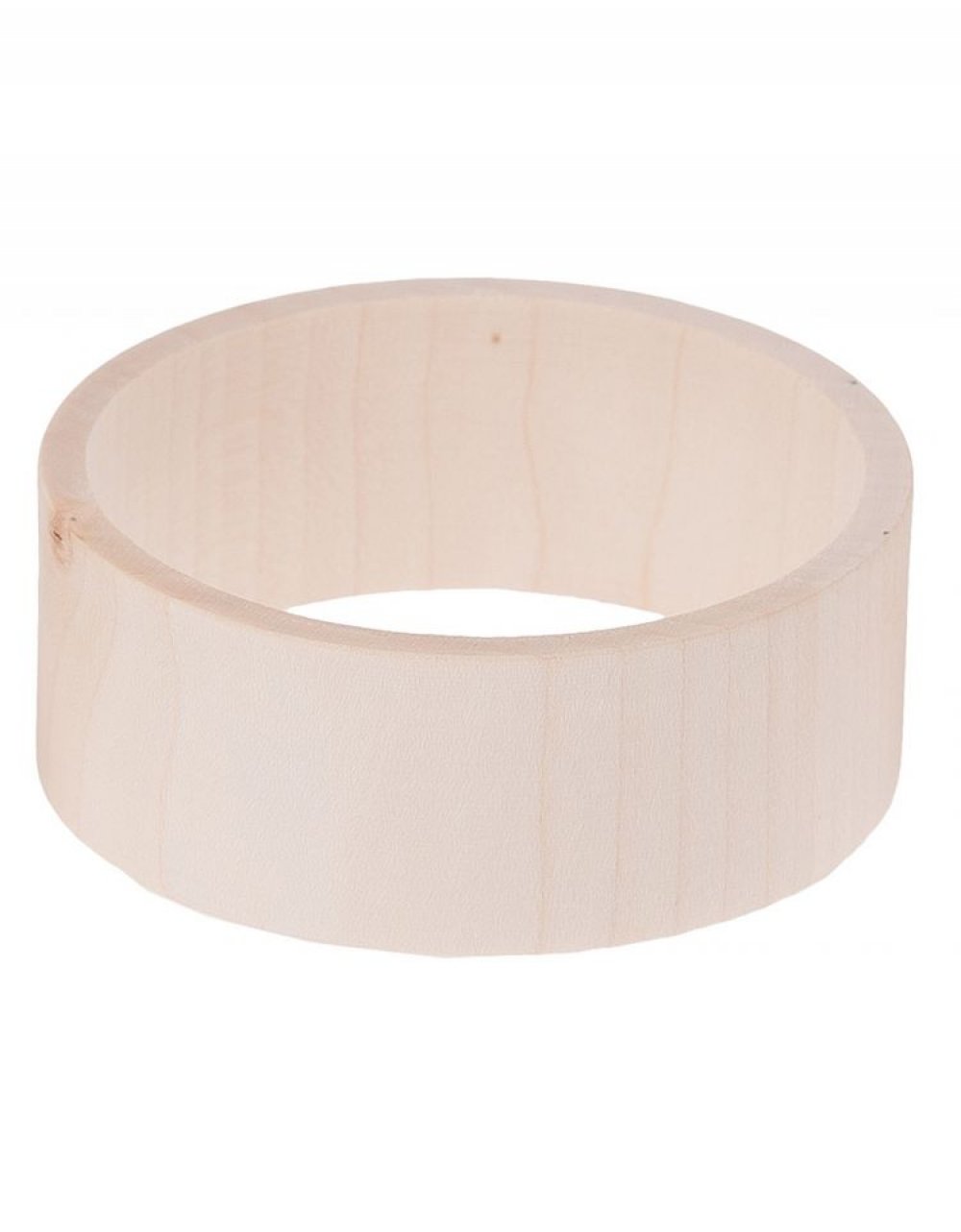 Dřevěný náramek plochý ø8x3 cm, lipové dřevo Dřevěný náramek plochý ø8x3 cm, lipové dřevo