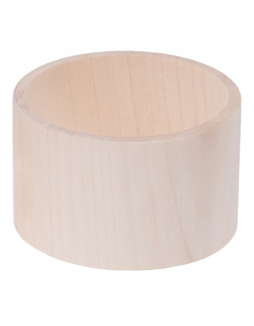 Dřevěný náramek plochý ø8x5 cm, lipové dřevo Dřevěný náramek plochý ø8x5 cm, lipové dřevo