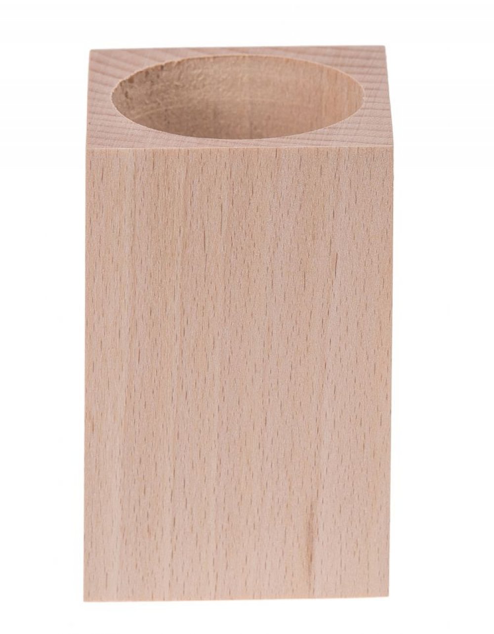 Dřevěný stojánek na tužky 6x6x9 cm