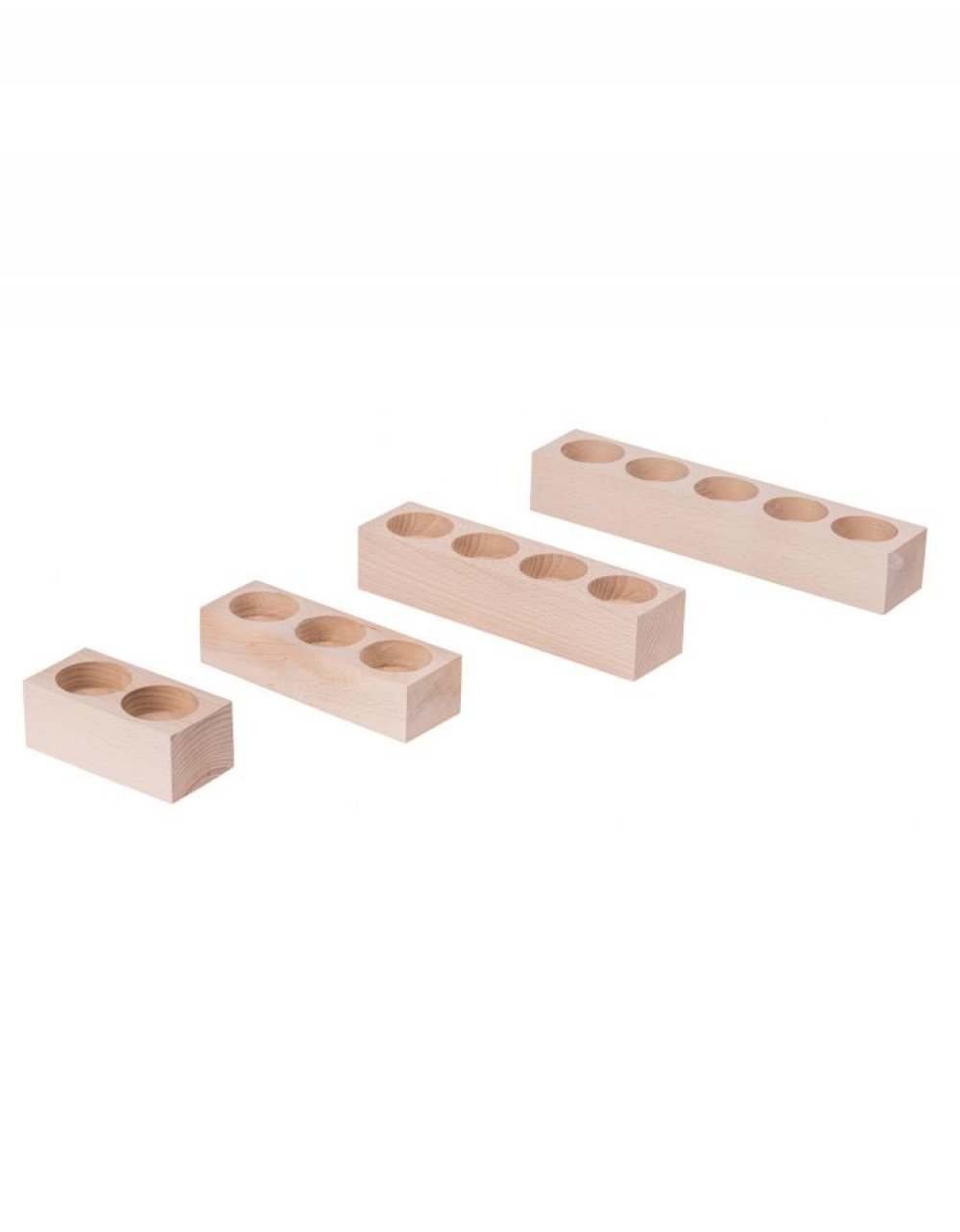 Dřevěný svícen 20x5x3 cm, bukové dřevo Dřevěný svícen 20x5x3 cm, bukové dřevo