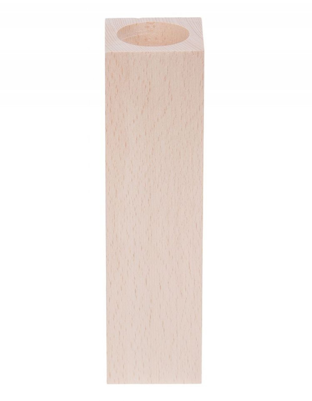Dřevěný svícen 5x5x20 cm, bukové dřevo Dřevěný svícen 5x5x20 cm, bukové dřevo