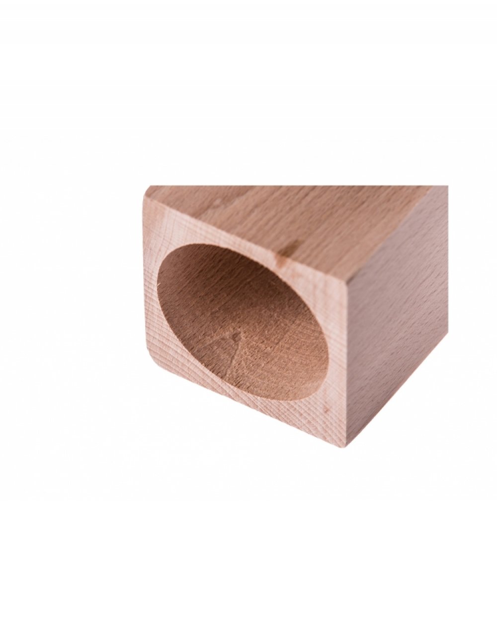 Dřevěný svícen 5x5x20 cm, bukové dřevo