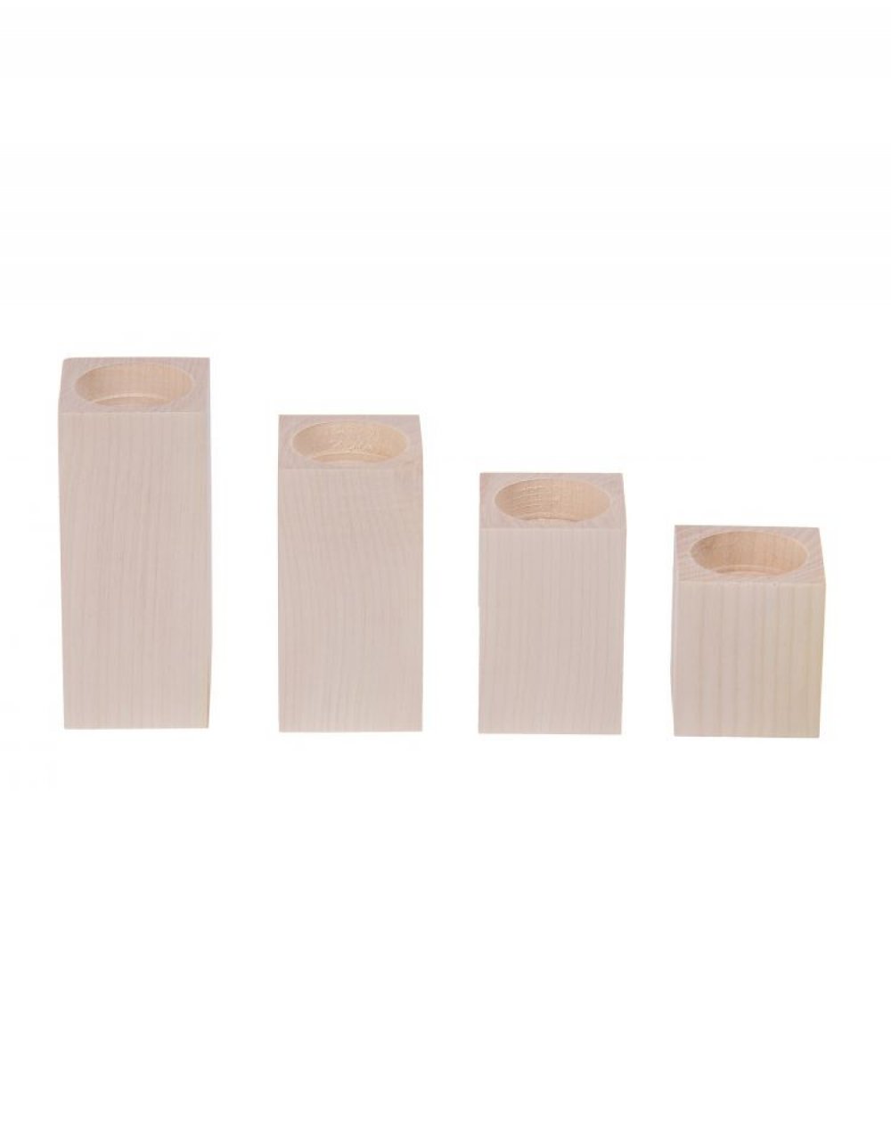 Dřevěný svícen 5x5x4 cm, bukové dřevo Dřevěný svícen 5x5x4 cm, bukové dřevo