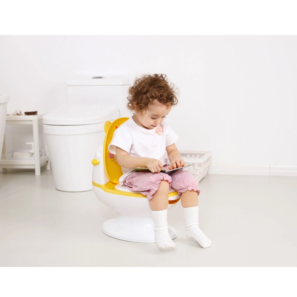 Interaktivní toaleta pro děti TYGŘÍK, zvuky splachování, vyjímatelná toaletní nádoba, hygienický, bezpečný, stabilní