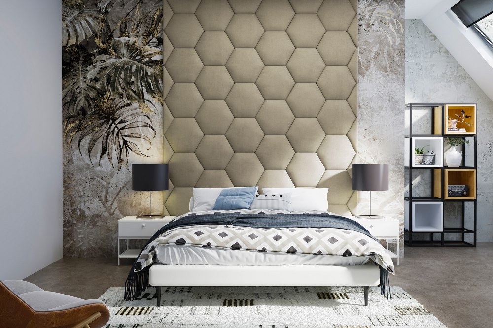 Panel čalouněný Hexagon 3 cm - 03 Panel čalouněný Hexagon 3 cm - 03