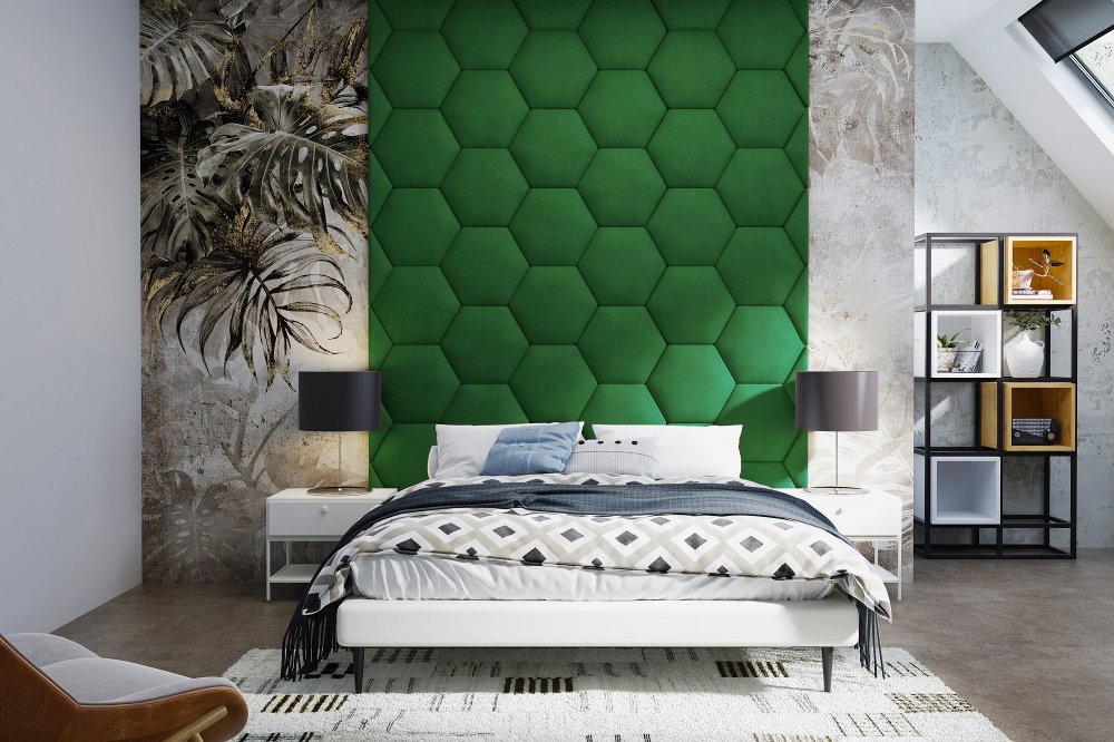 Panel čalouněný Hexagon 3 cm - 08 Panel čalouněný Hexagon 3 cm - 08