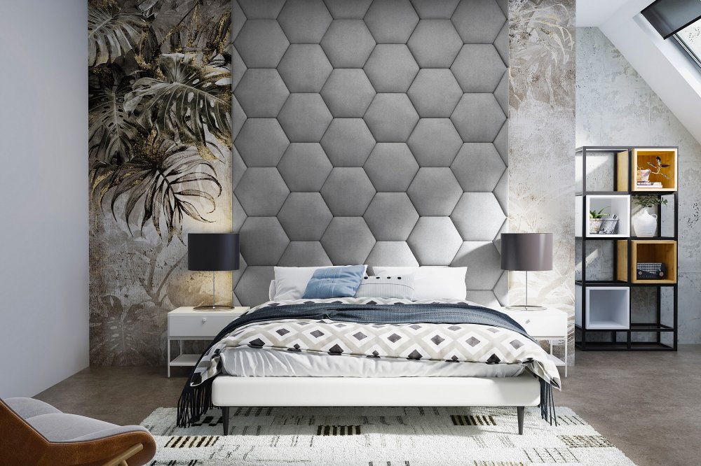 Panel čalouněný Hexagon 3 cm - 17