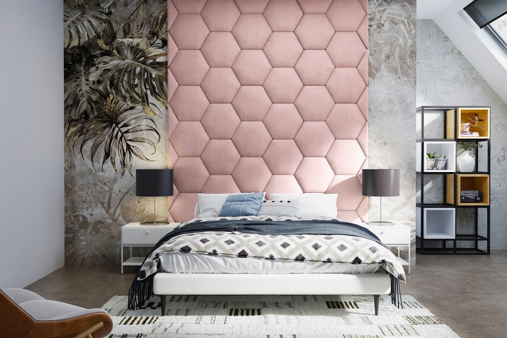 Panel čalouněný Hexagon 5 cm - 14