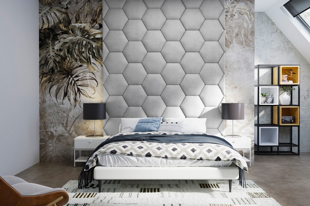Panel čalouněný Hexagon 5 cm - 16