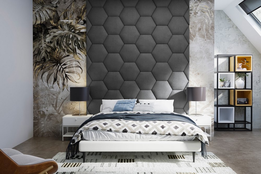 Panel čalouněný Hexagon 5 cm - 19