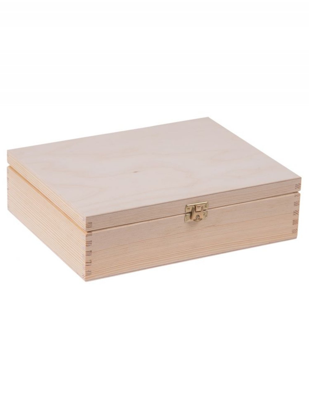 Přírodní dřevěná čajová kazeta 12 přihrádek, 28x22x8 cm zapínací Přírodní dřevěná čajová kazeta 12 přihrádek, 28x22x8 cm zapínací