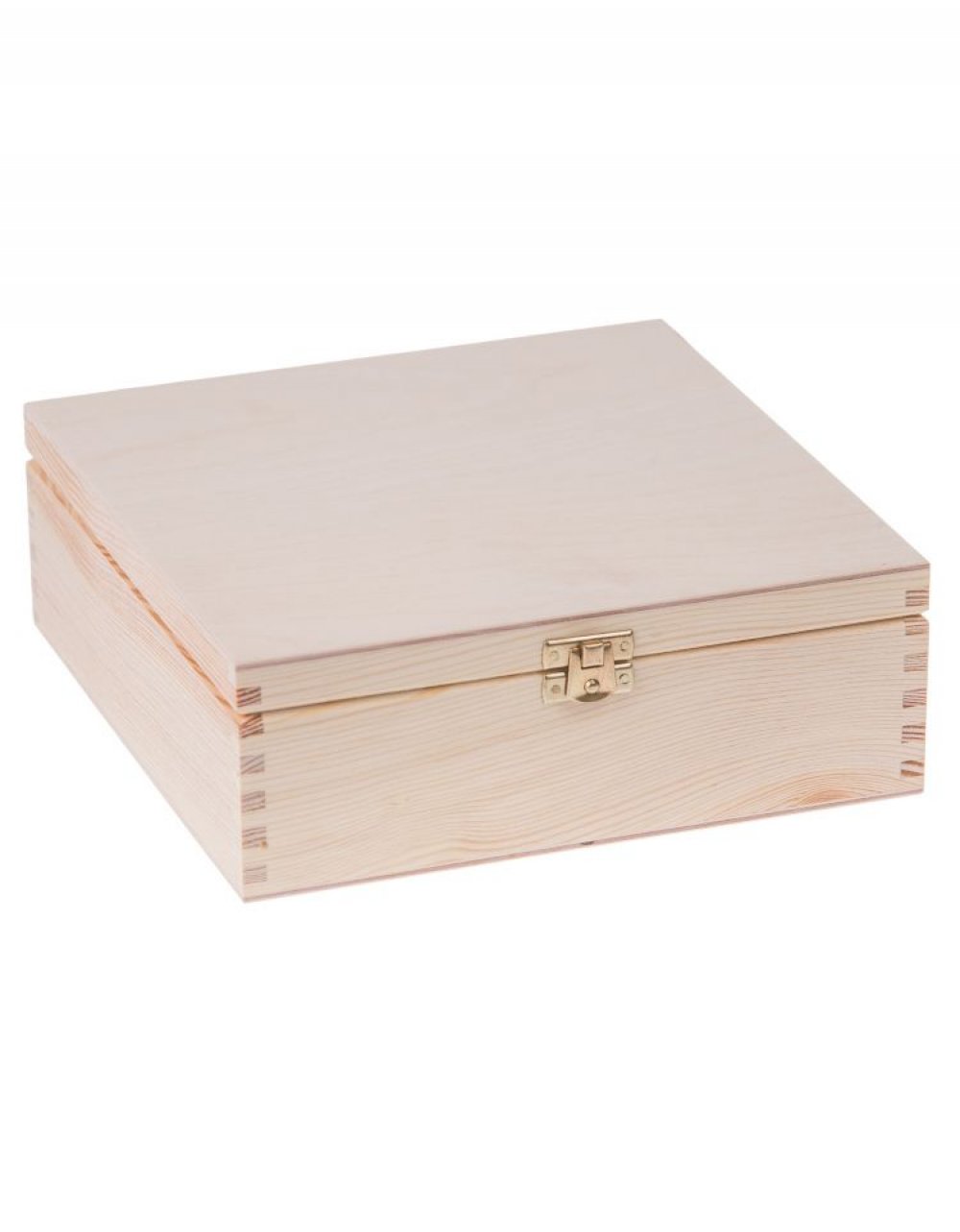 Přírodní dřevěná čajová kazeta 9 přihrádek, 28x22x8 cm zapínací Přírodní dřevěná čajová kazeta 9 přihrádek, 28x22x8 cm zapínací