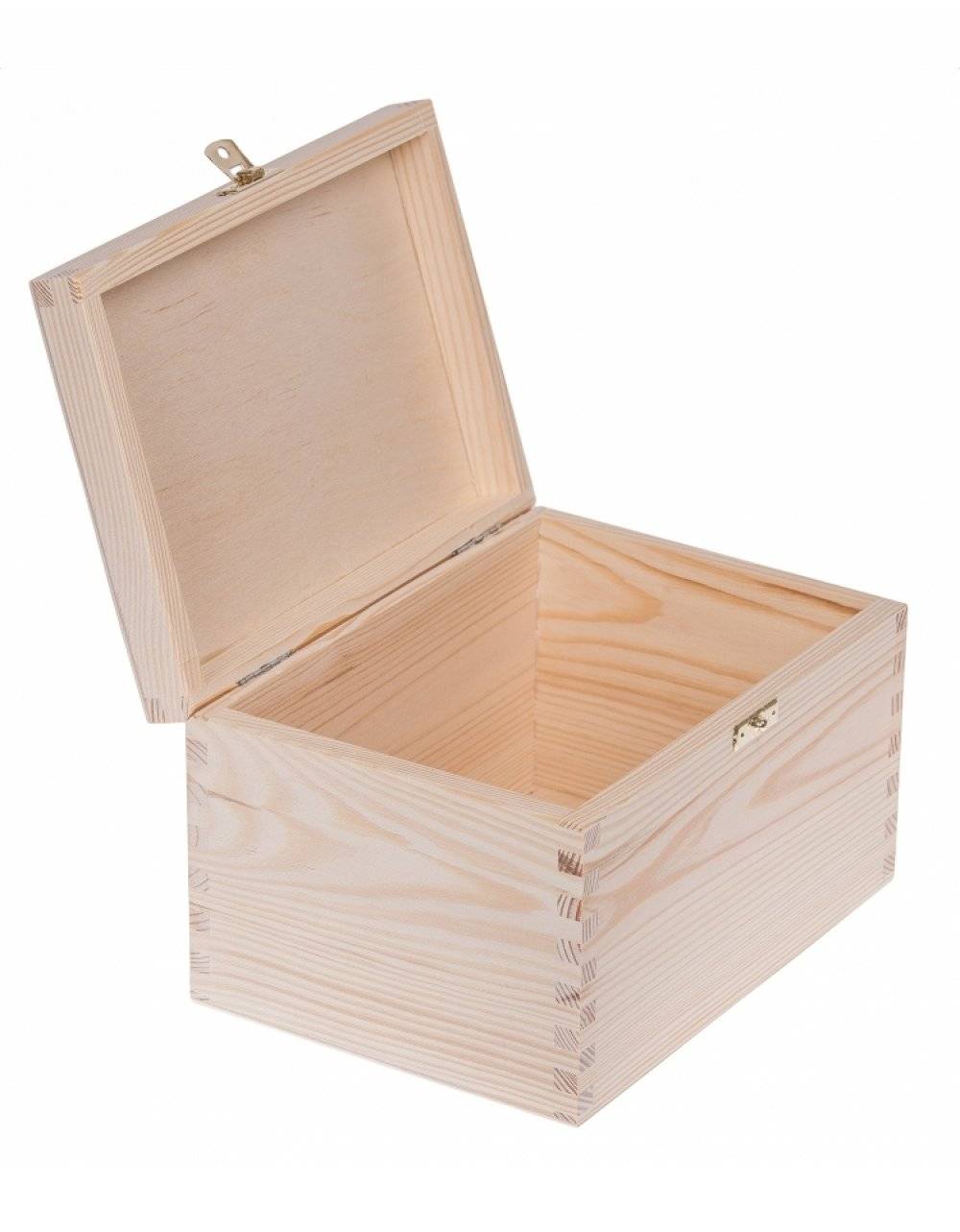 Přírodní dřevěná dárková krabička 22x16x13 cm