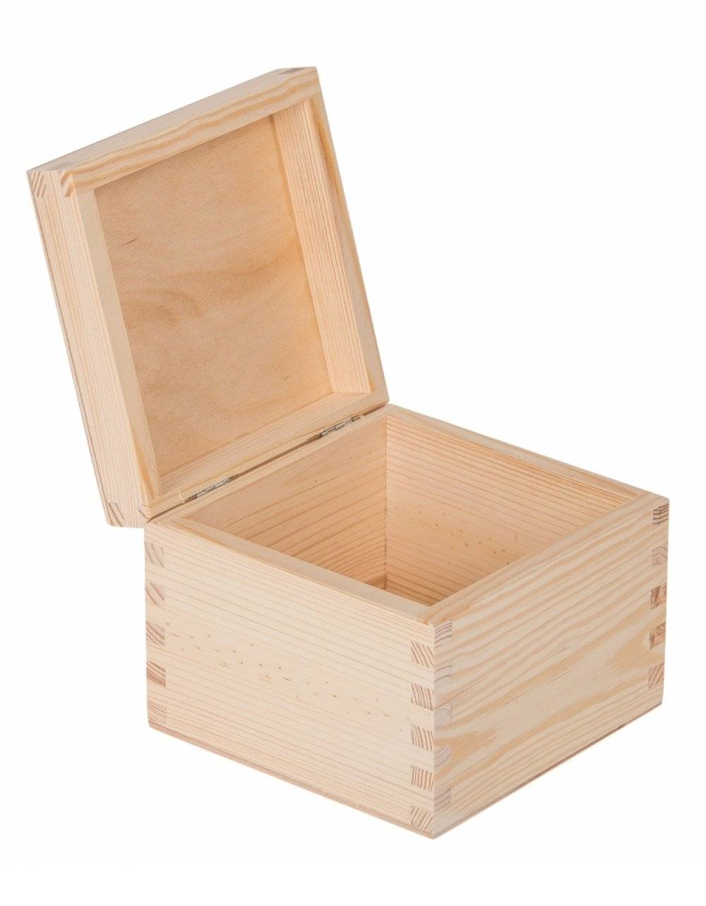 Přírodní dřevěná krabička 16x16x13 cm Přírodní dřevěná krabička 16x16x13 cm