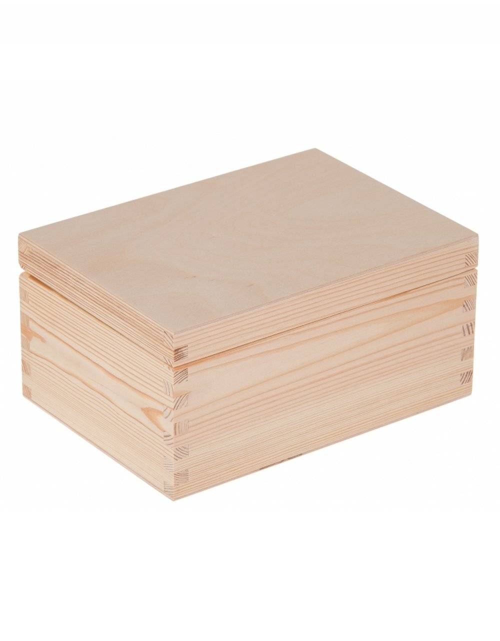 Přírodní dřevěná krabička 22x16x10 cm