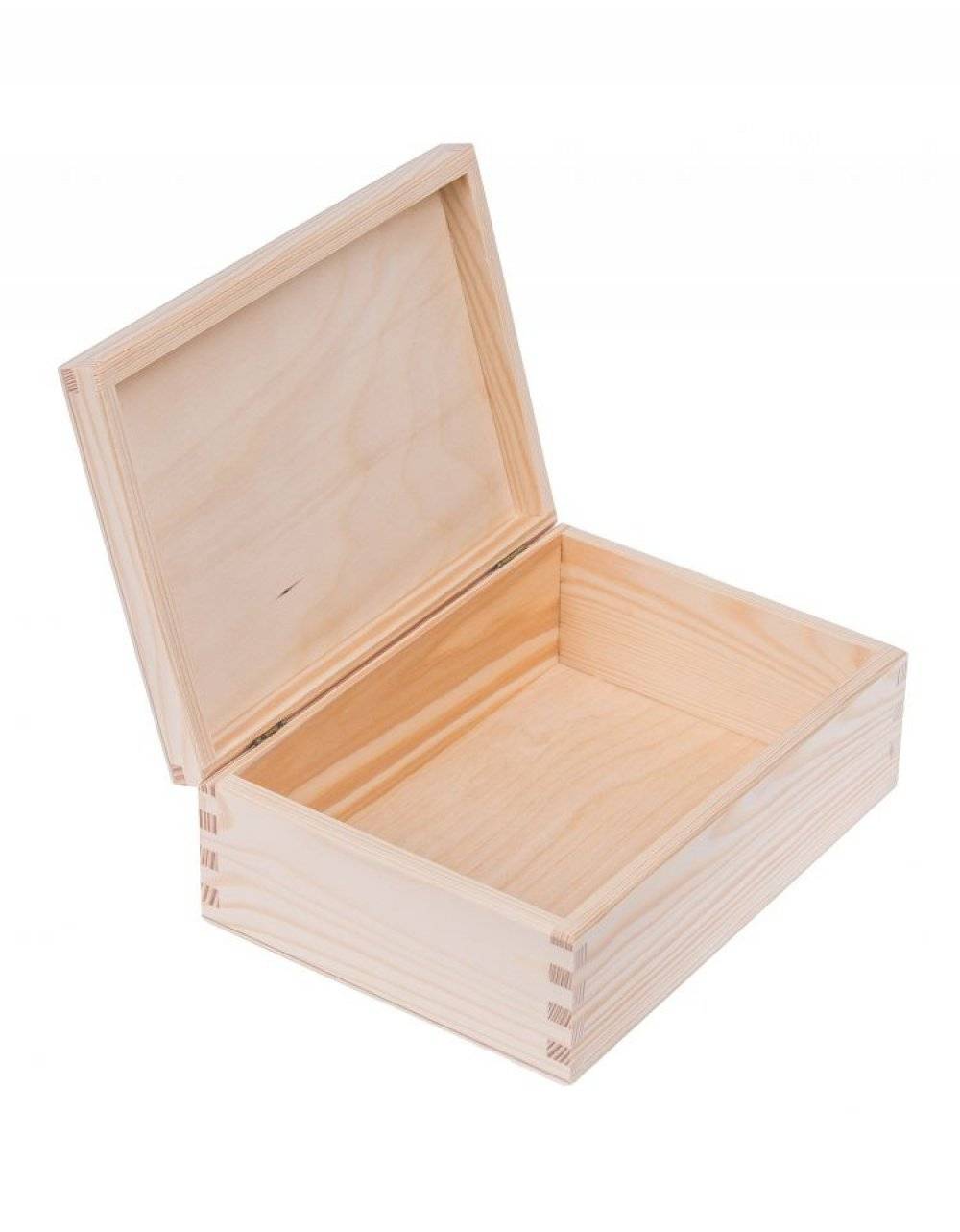 Přírodní dřevěná krabička 22x16x8 cm