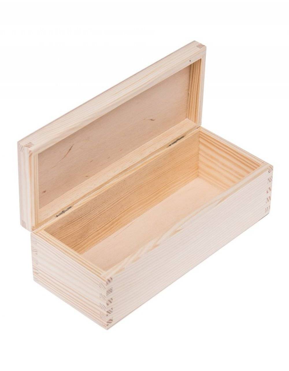 Přírodní dřevěná krabička 22x9x8 cm Přírodní dřevěná krabička 22x9x8 cm