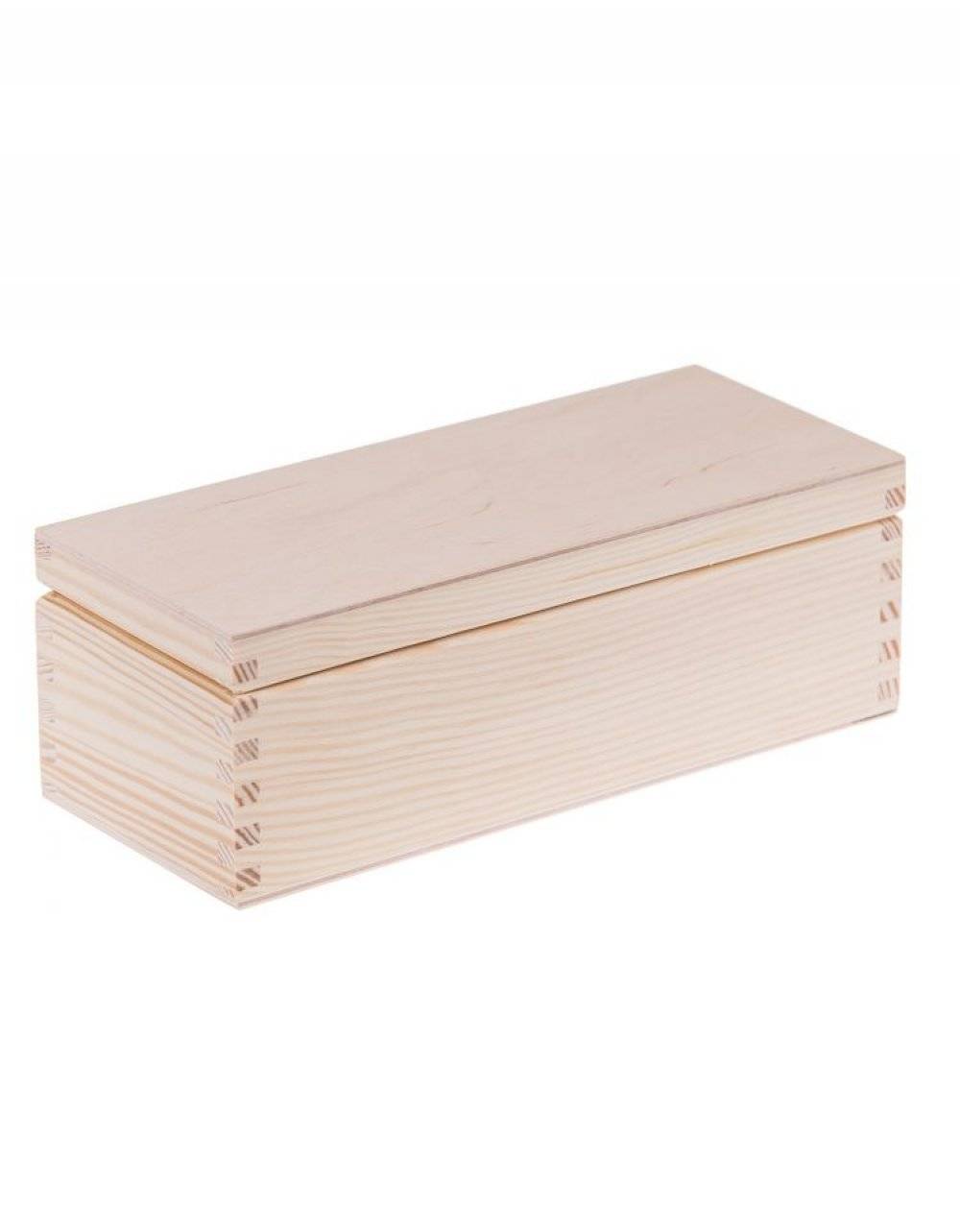 Přírodní dřevěná krabička 22x9x8 cm