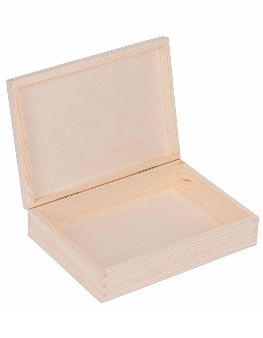 Přírodní dřevěná krabička 24x17x5,5 cm