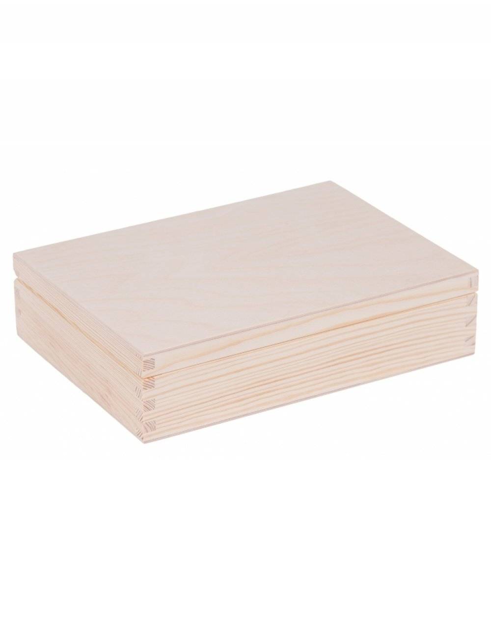 Přírodní dřevěná krabička 24x17x5,5 cm