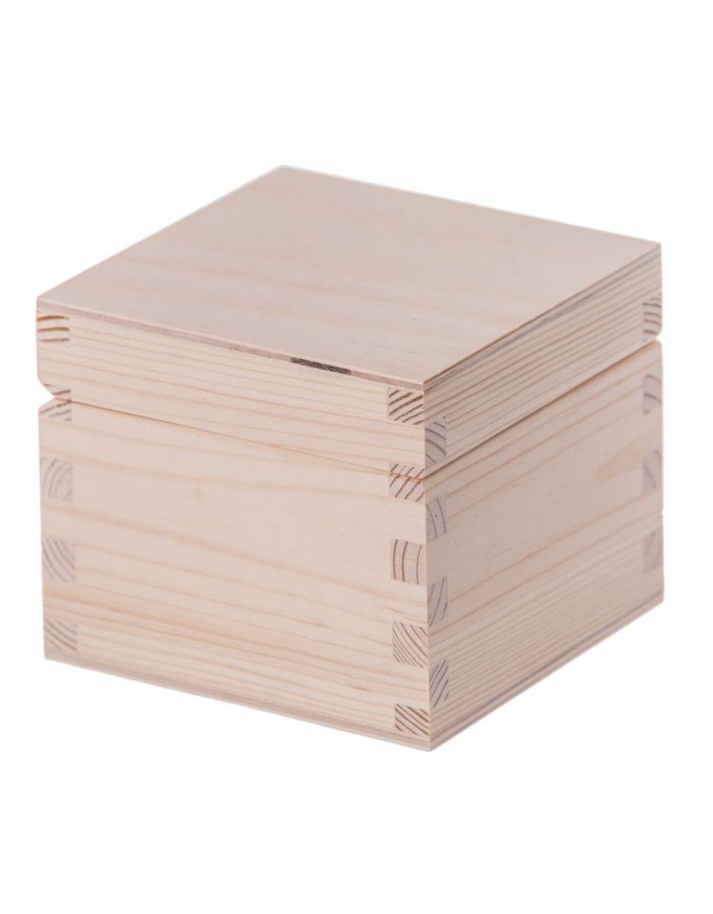 Přírodní dřevěná krabička na sáčkový čaj 10x10x8 cm Přírodní dřevěná krabička na sáčkový čaj 10x10x8 cm