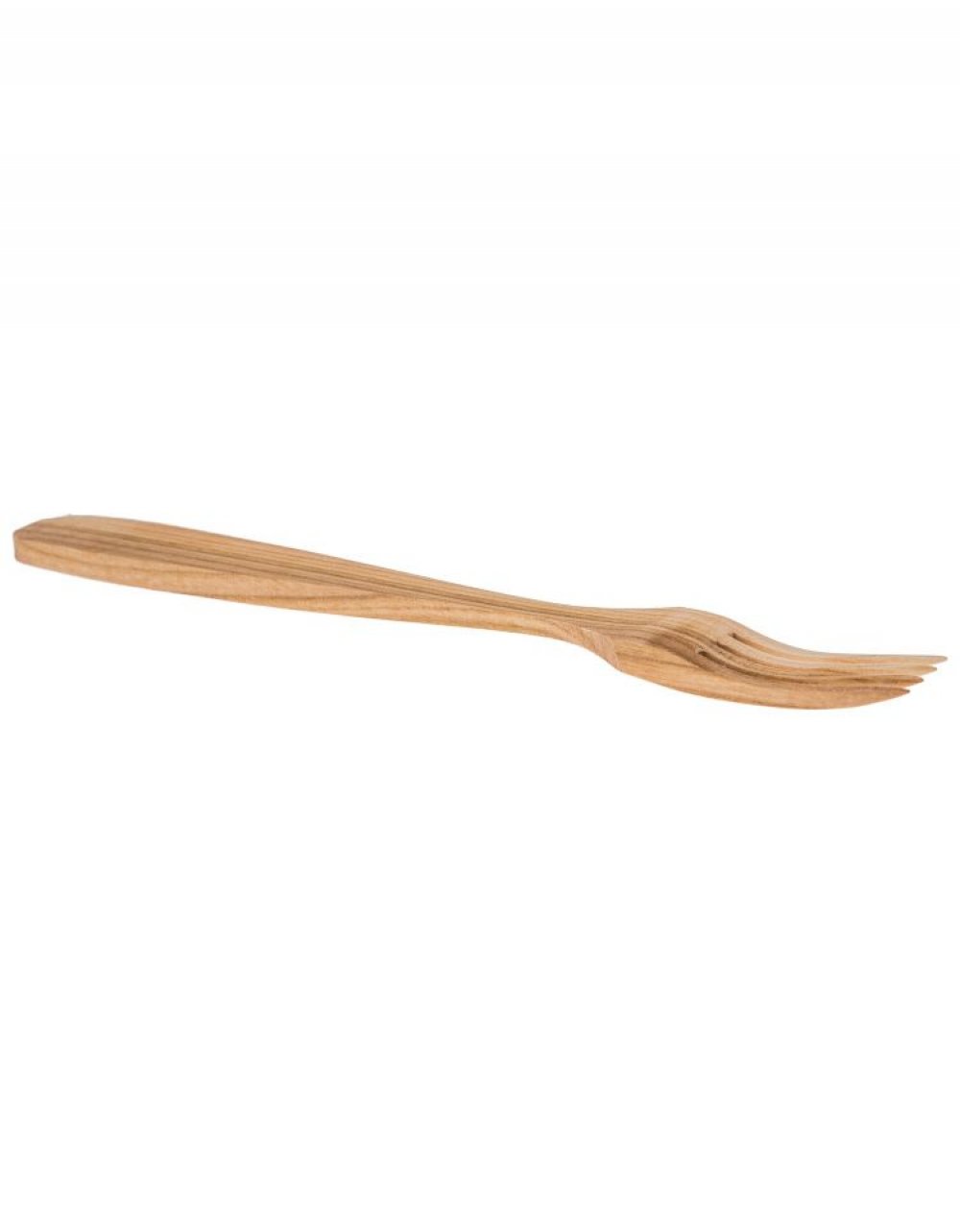 Přírodní dřevěná vidlička 4-zubá 24 cm, třešeň