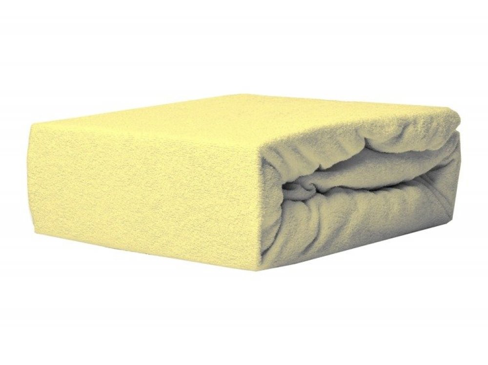Prostěradlo LUX 180x80 cm frote žlutá Prostěradlo LUX 180x80 cm frote žlutá