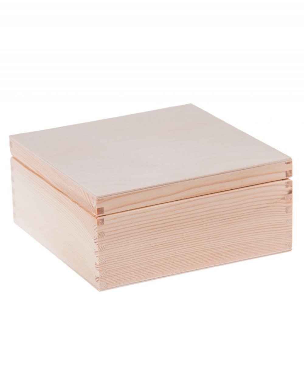 Sada víceúčelových dřevěných krabiček 4v1 - čtvercová